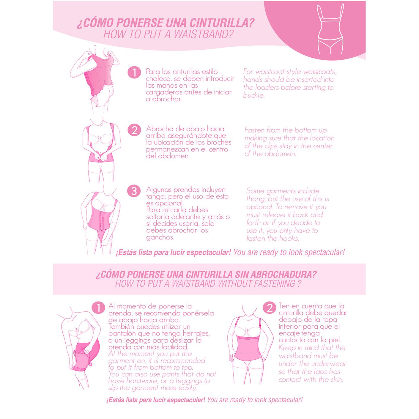 Faja MYD 0053 Corsé de cintura para mujer / Powernet